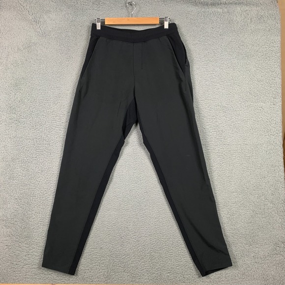 Lululemon Surge Hybrid Pants Mens Medium Gray/Black Slim Tapered Stretch Running - Picture 1 of 16